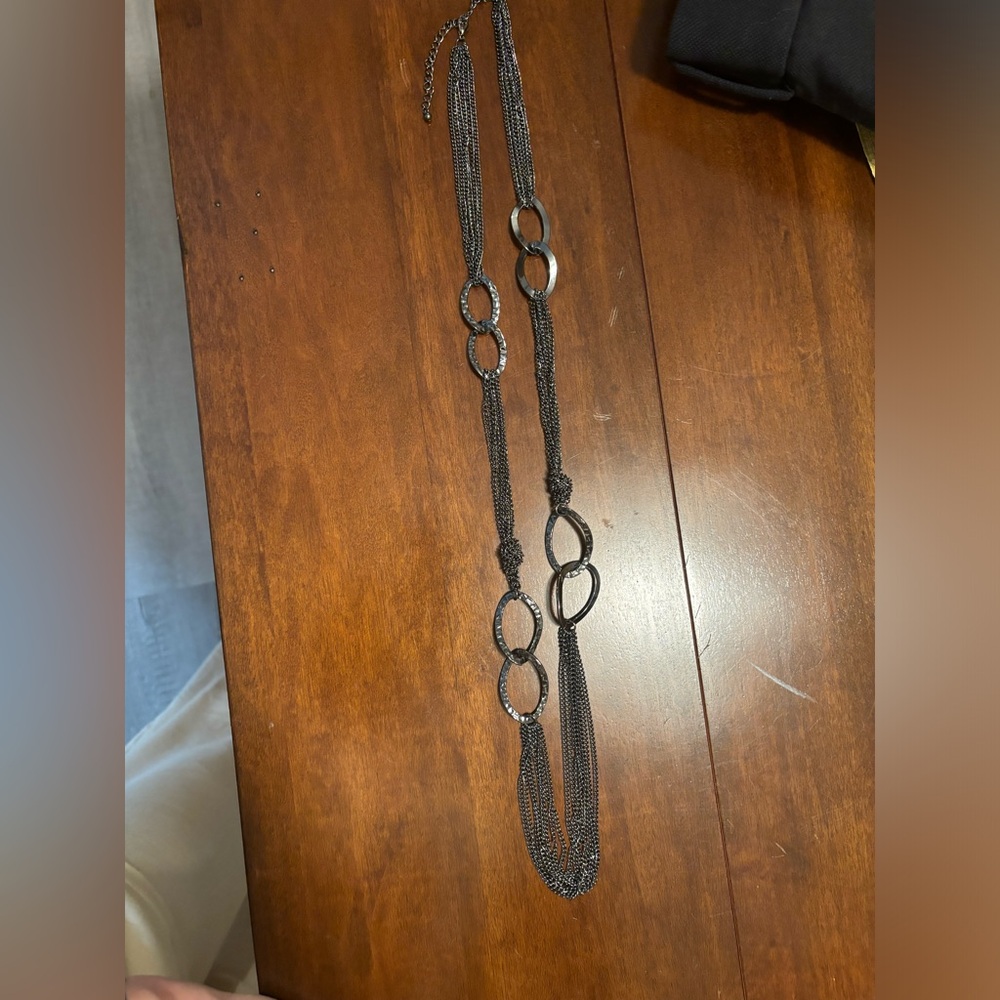 Loft Ann Taylor Black Chain Necklace
